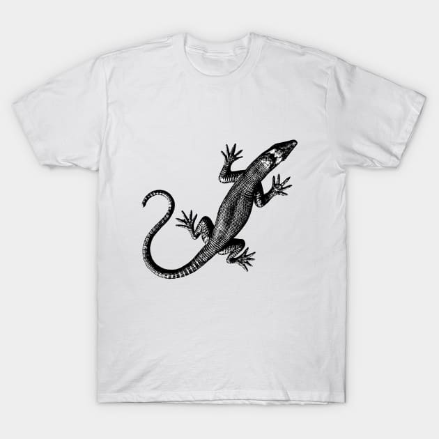 Metal Lizzard T-Shirt by R LANG GRAPHICS